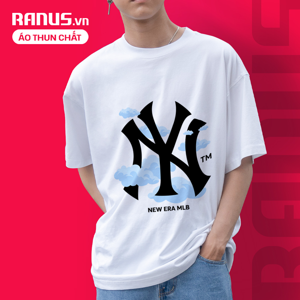 Áo thun New Era MLB NY Yanke Clouds áo thun cao cấp ranus