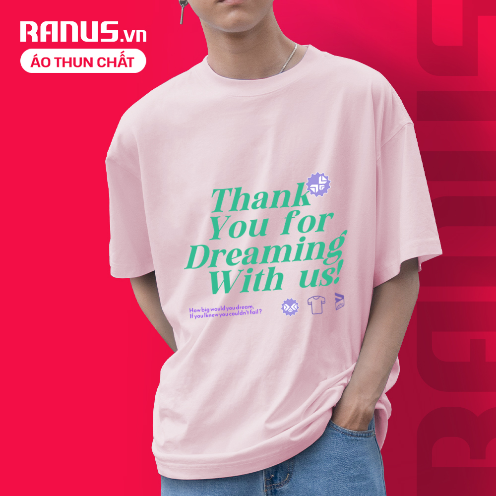 Roger Ranus Áo thun Thank you cảm ơn - áo thun cao cấp ranus